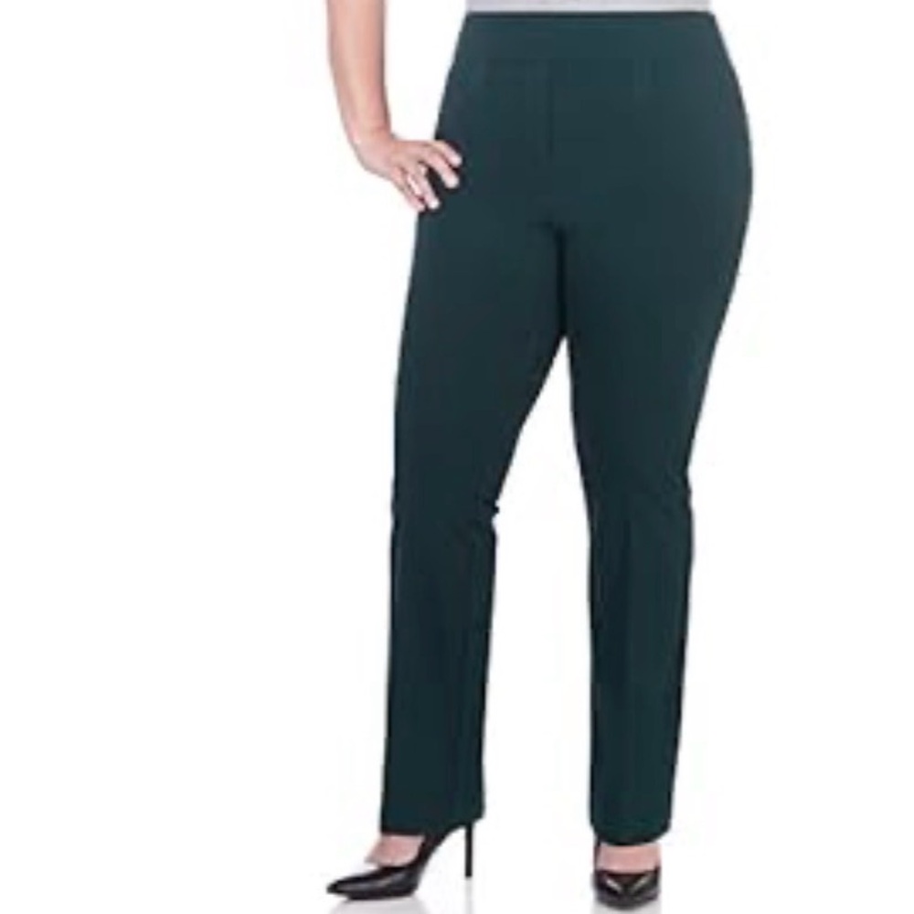 Hunter Green Secret Figure Knit Bootcut Women's Trousers